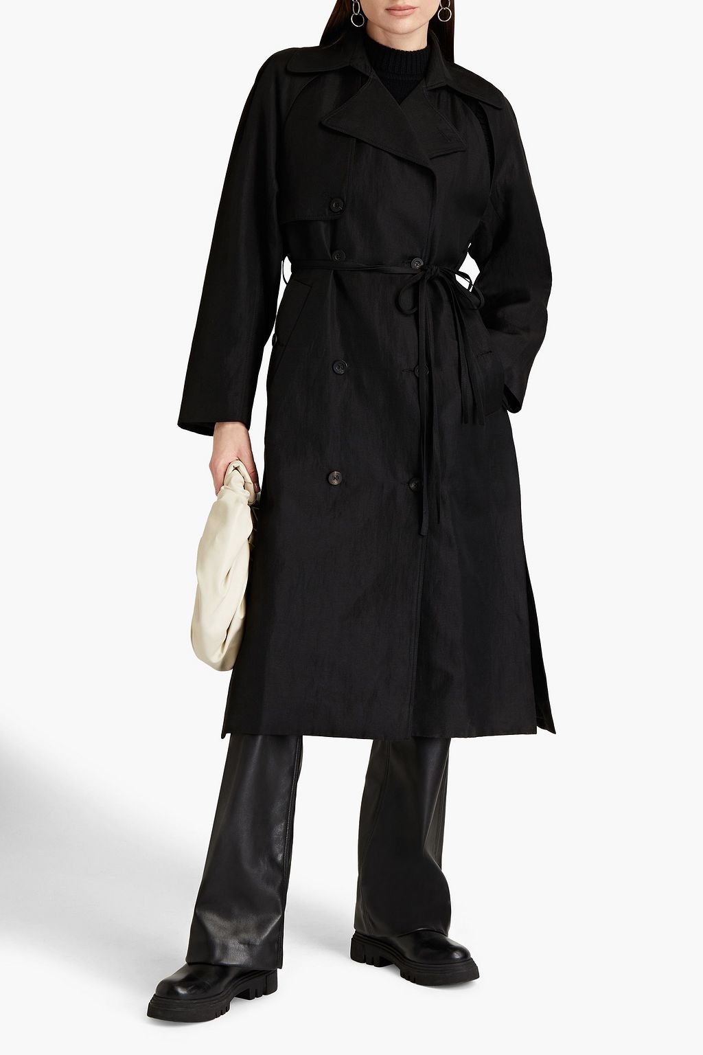 GIA STUDIOS Twill trench coat