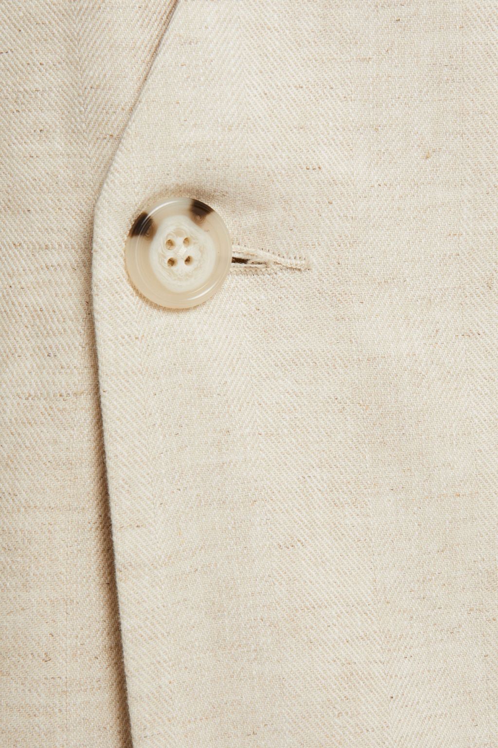 GIA STUDIOS Double-breasted linen and cotton-blend jacket