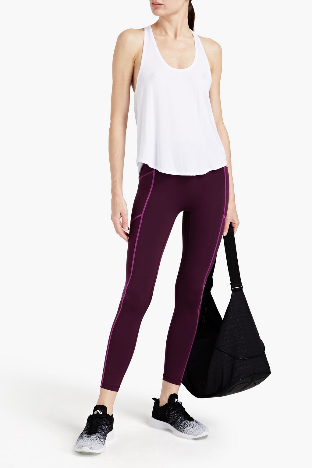 ALL ACCESS Topstitched stretch leggings