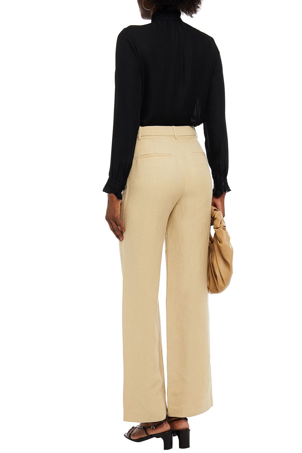 NILI LOTAN Marcela ruffled silk-georgette shirt