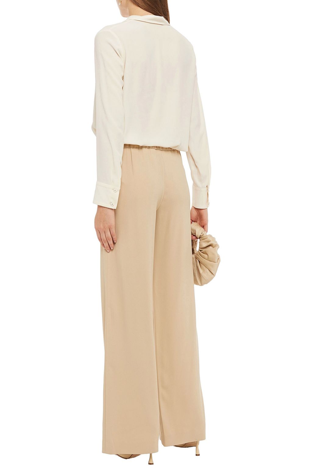 PIAZZA SEMPIONE Crepe wide-leg pants