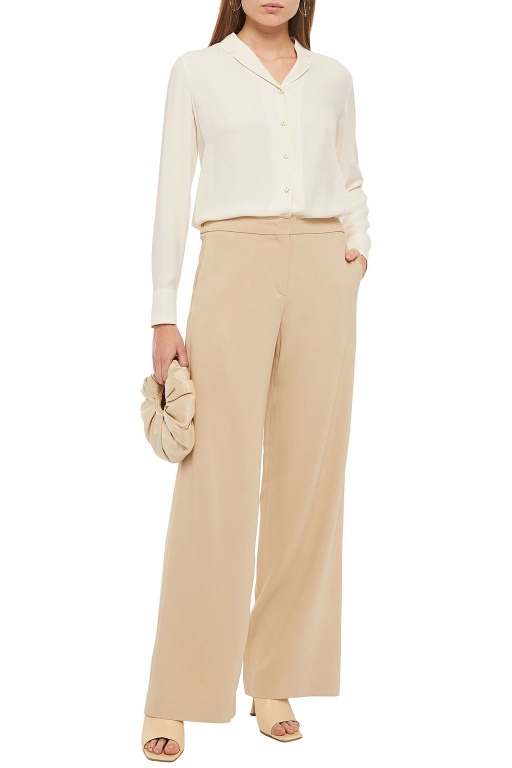 PIAZZA SEMPIONE Crepe wide-leg pants