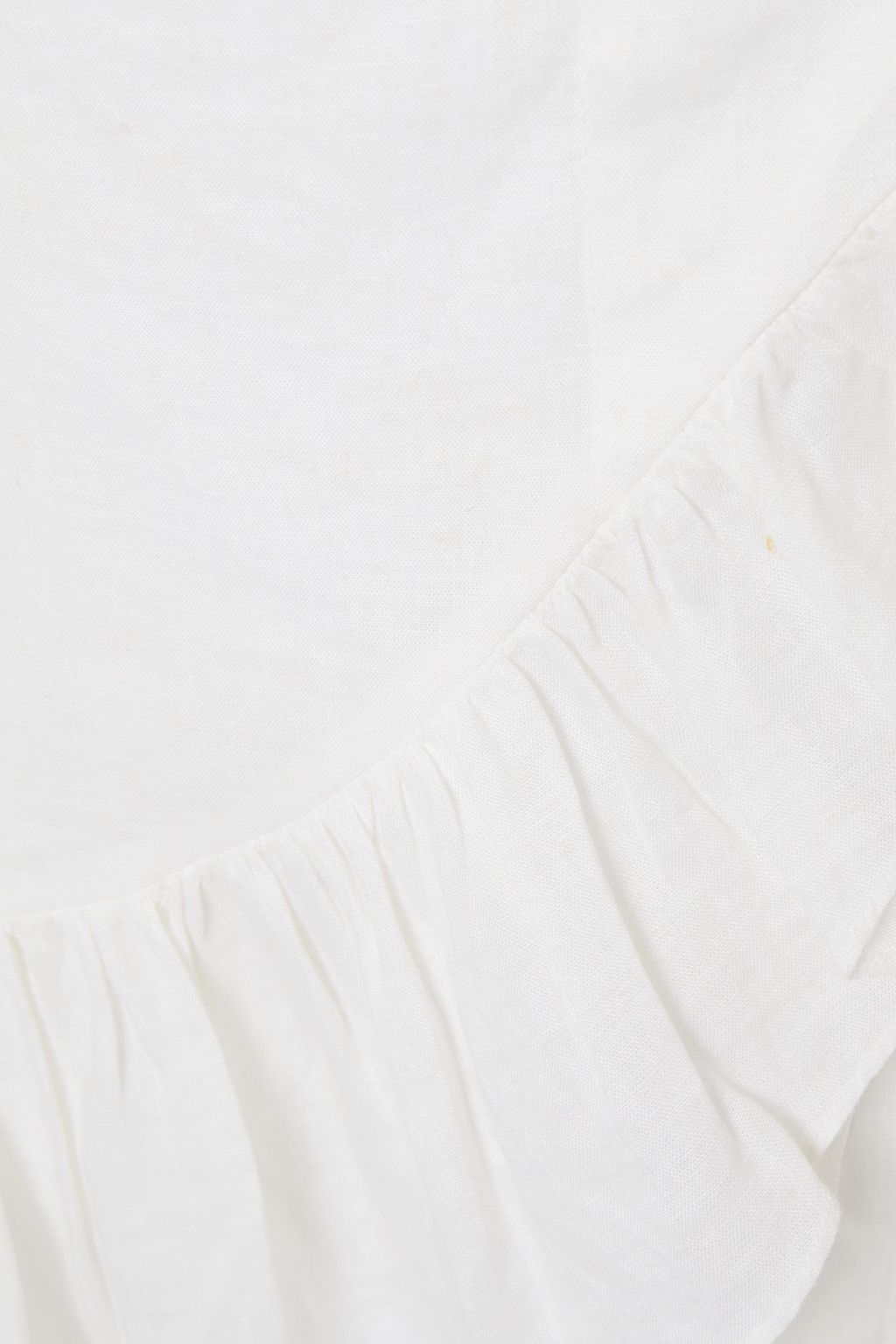 MARANT ÉTOILE Ruffled linen-gauze mini skirt
