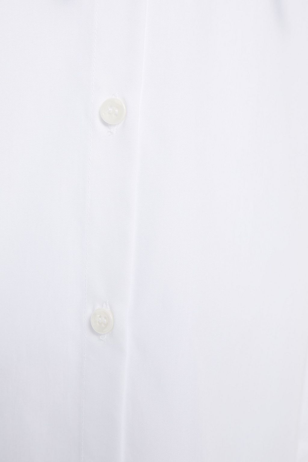 ROSETTA GETTY Cocoon bow-detailed cotton-poplin shirt