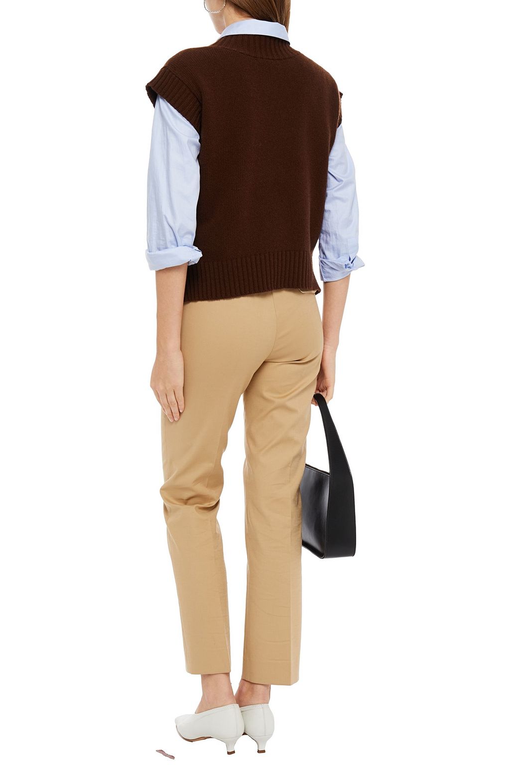 PIAZZA SEMPIONE Cotton-blend slim-leg pants