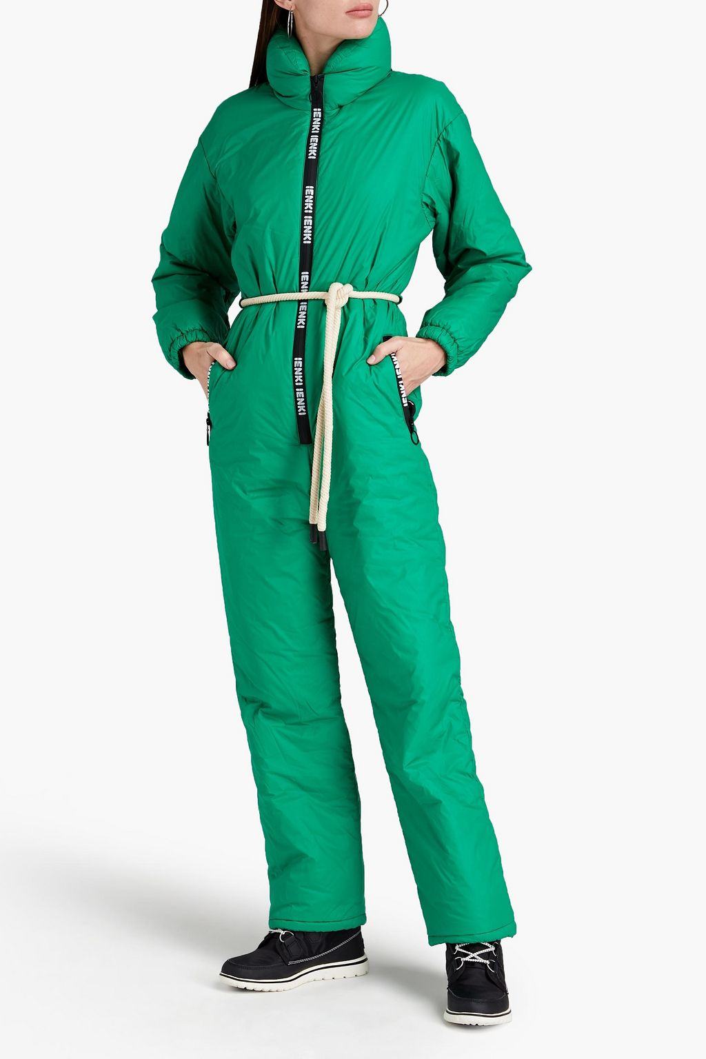IENKI IENKI Apres belted quilted down ski suit
