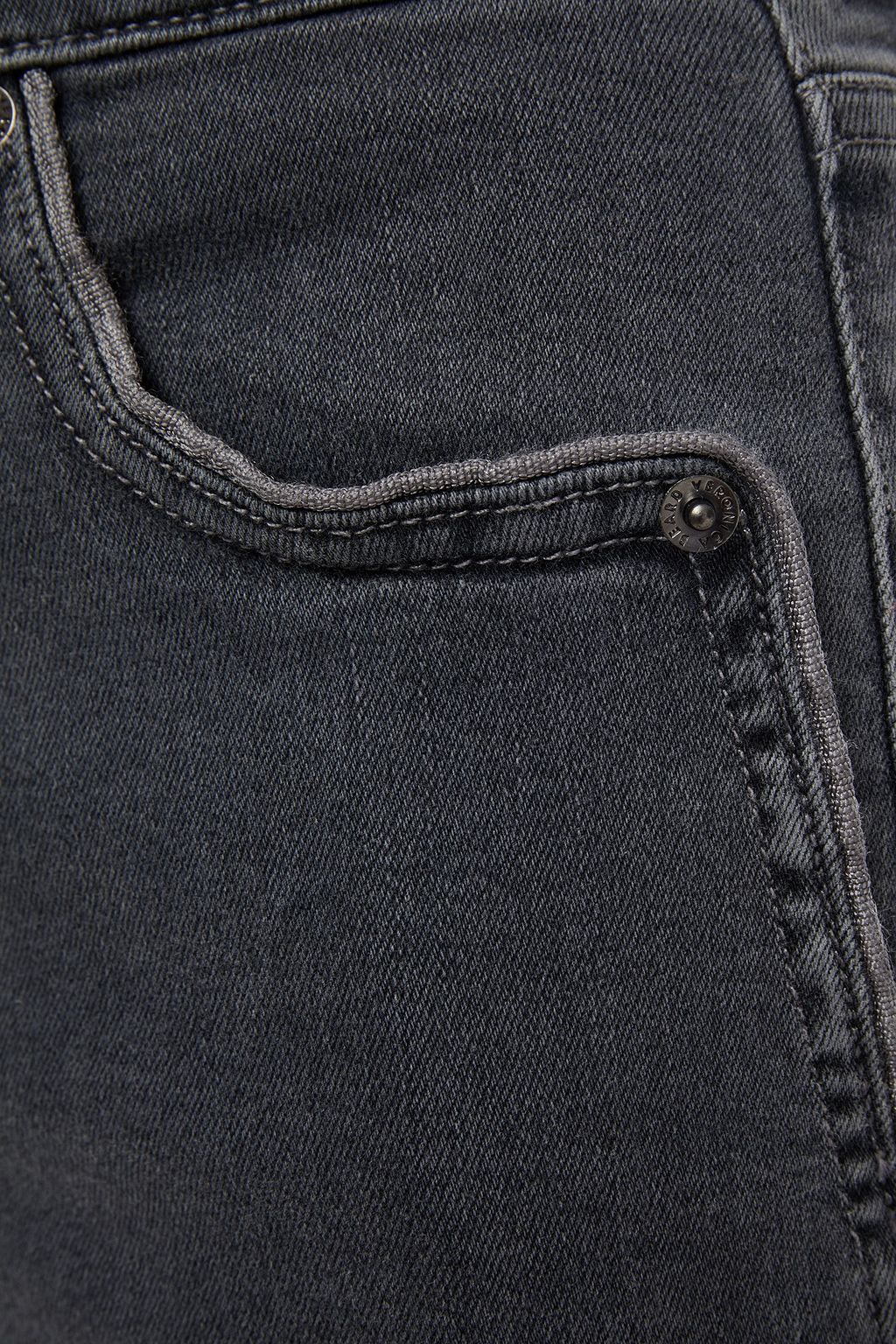 VERONICA BEARD Cropped frayed high-rise skinny jeans