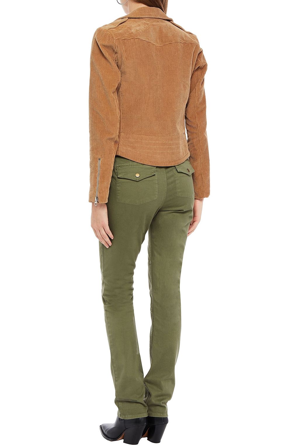 VERONICA BEARD Stretch-cotton twill straight-leg pants