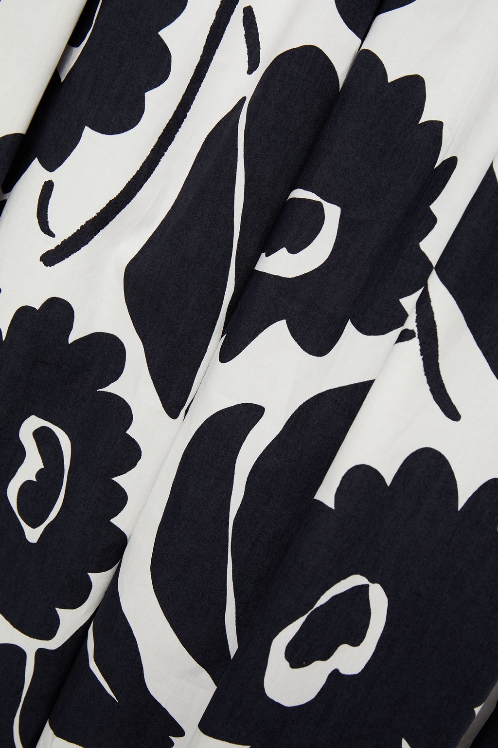 PIAZZA SEMPIONE Gathered floral-print cotton maxi skirt