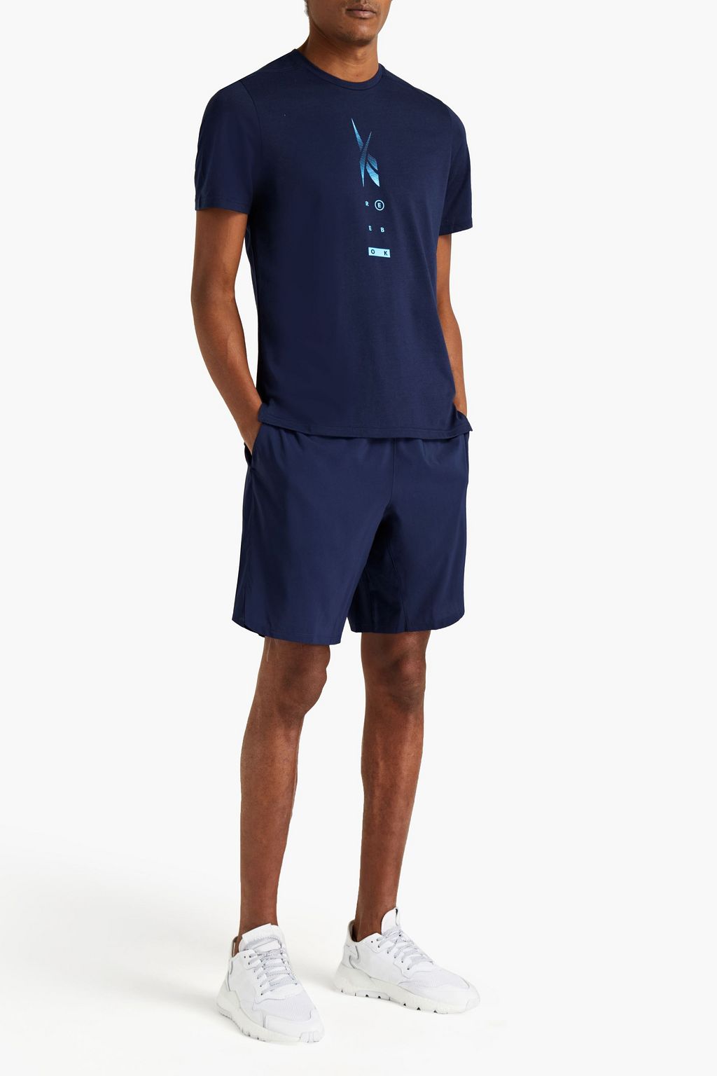 REEBOK Printed jersey T-shirt