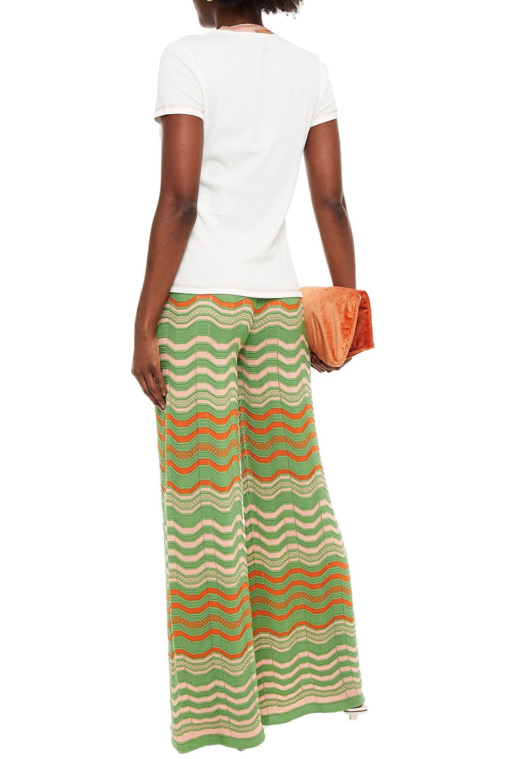 M MISSONI Appliquéd cotton-jersey T-shirt
