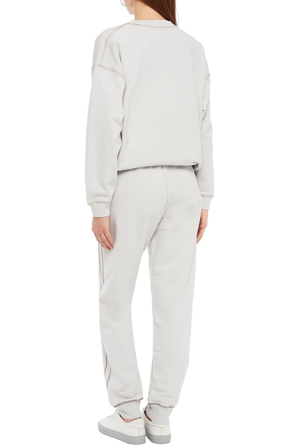 M MISSONI Embroidered French cotton-terry track pants