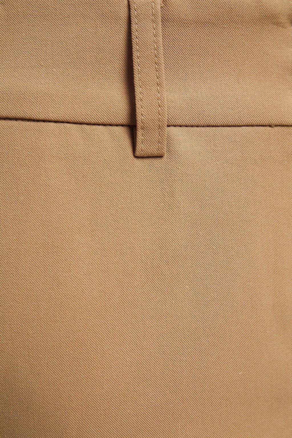 PIAZZA SEMPIONE コットン混ツイル テーパード パンツ