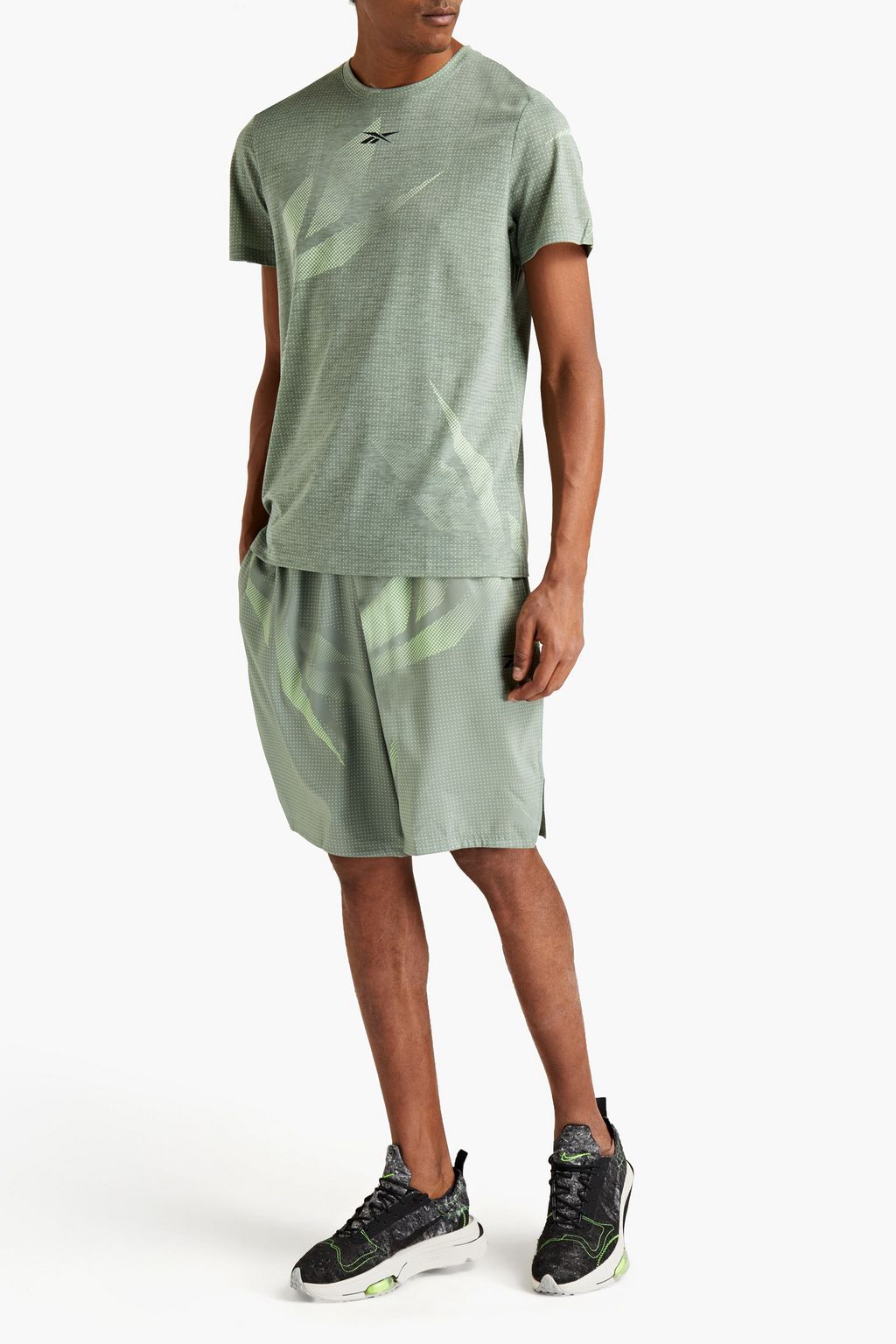 REEBOK Printed jersey T-shirt