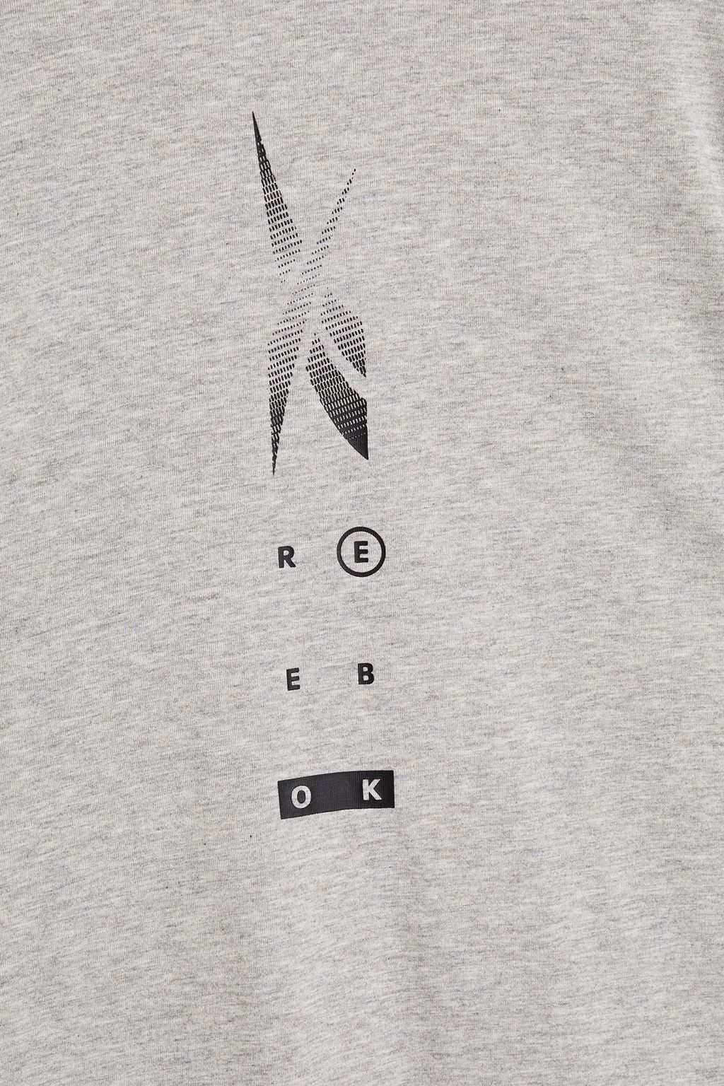 REEBOK Mélange printed jersey T-shirt