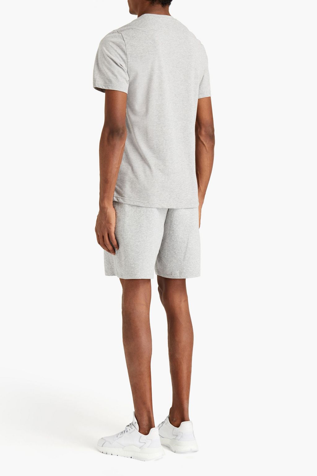 REEBOK Mélange printed jersey T-shirt