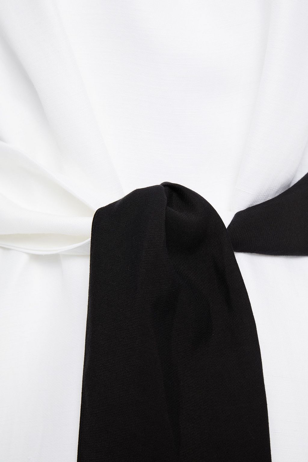 PIAZZA SEMPIONE Belted shantung maxi dress