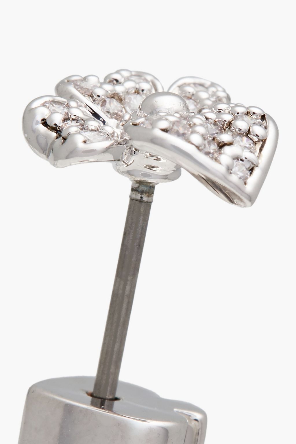 KATE SPADE NEW YORK Silver-tone crystal earrings
