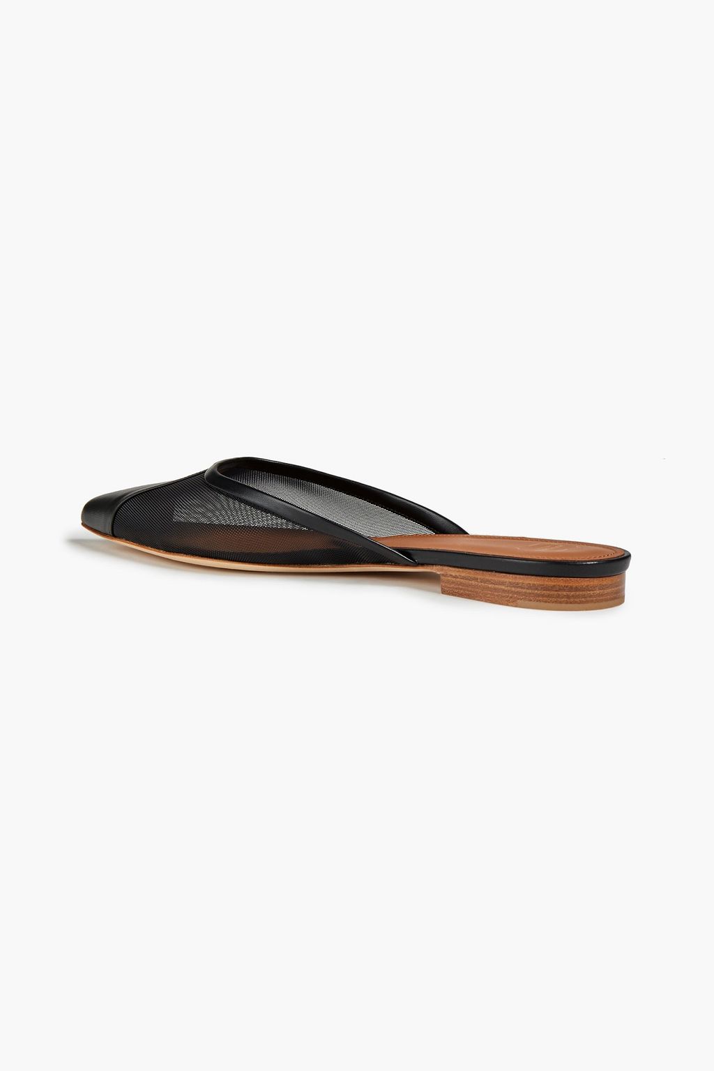 MALONE SOULIERS Vona 2 leather-trimmed mesh slippers