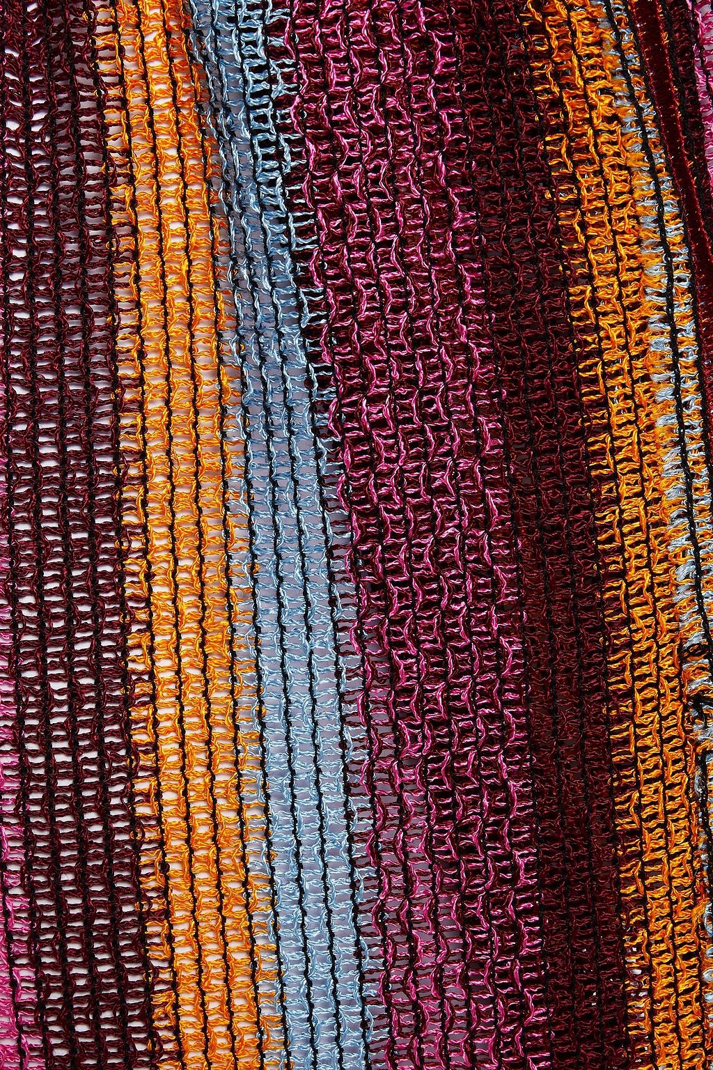 M MISSONI Shorts aus Häkelstrick mit Fransen