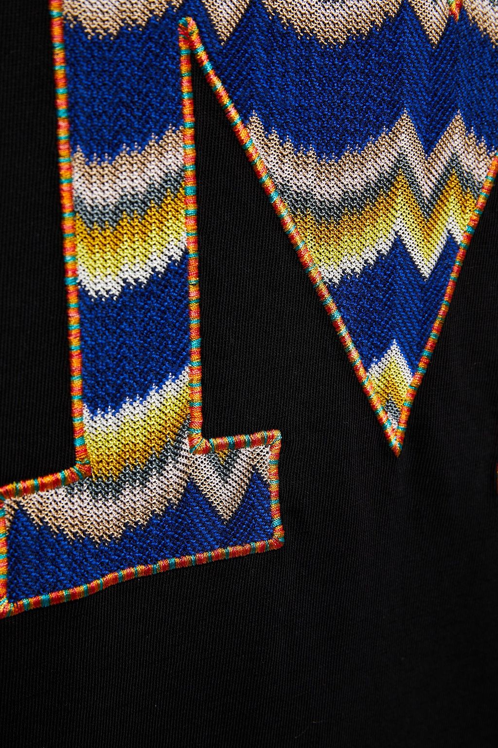 M MISSONI Crochet-knit and cotton-jersey T-shirt