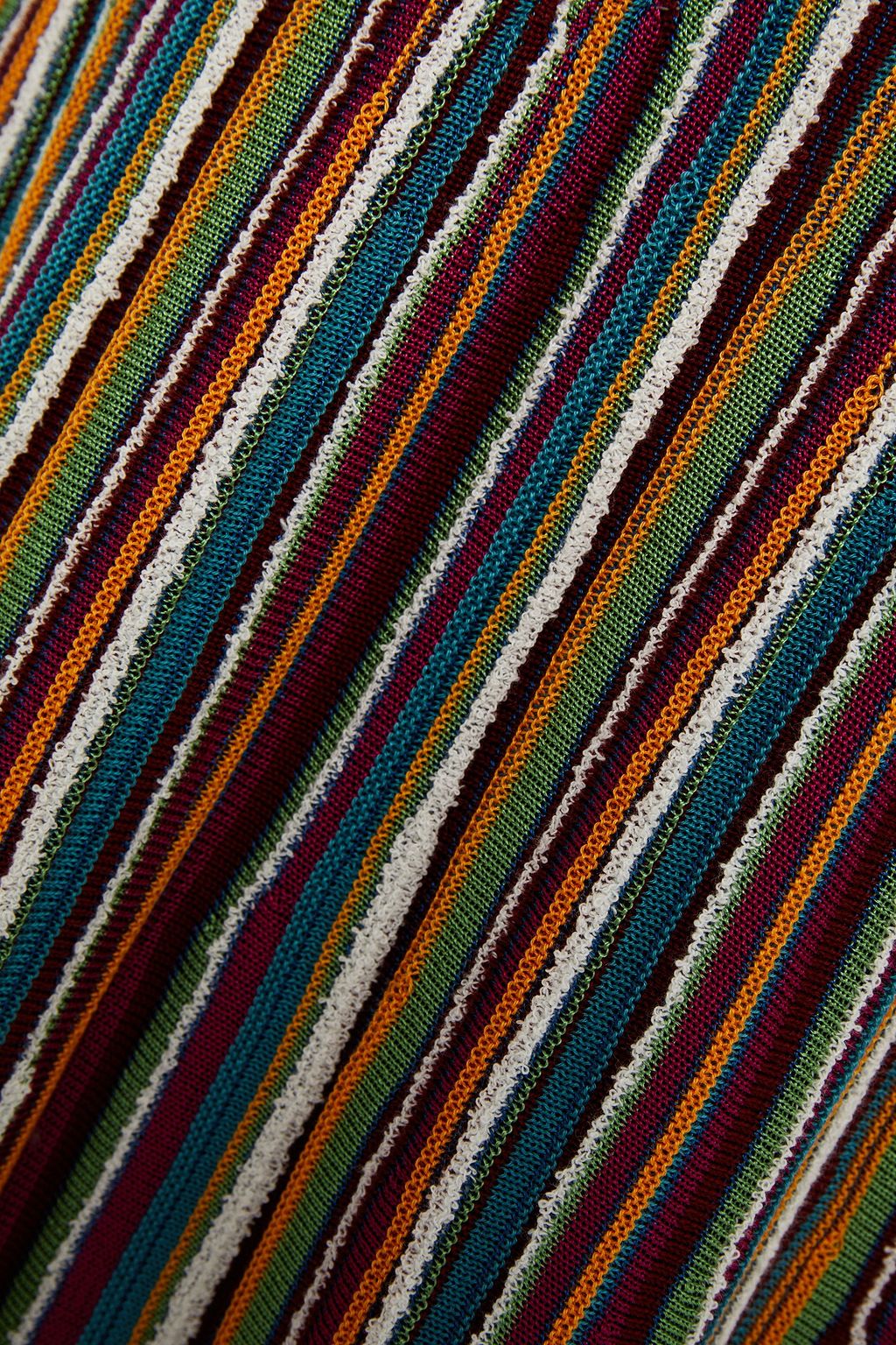 M MISSONI Striped crochet-knit mini dress