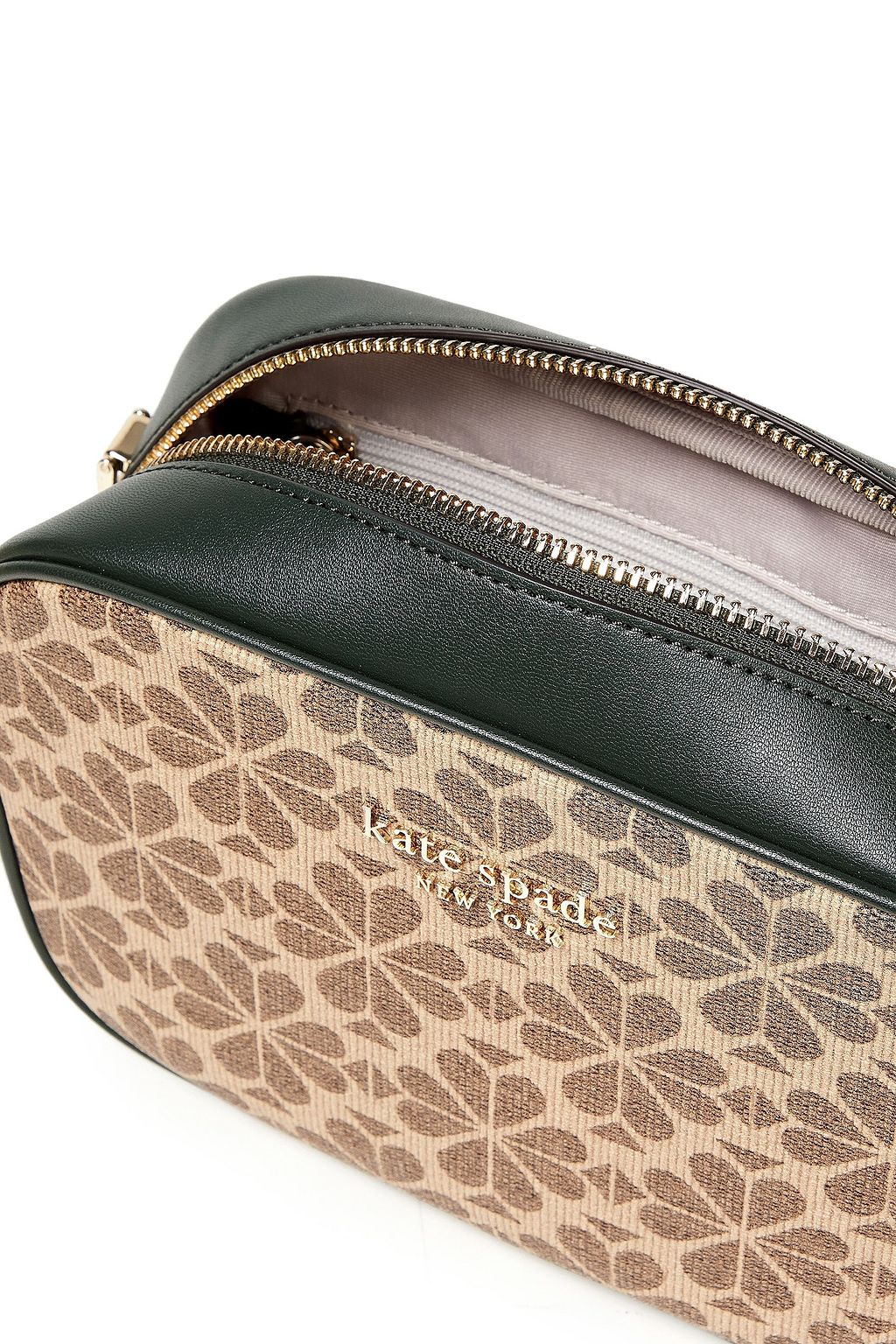 KATE SPADE NEW YORK Infinite faux leather-trimmed printed coated canvas shoulder bag