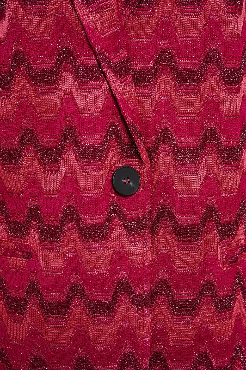 M MISSONI Metallic crochet-knit blazer