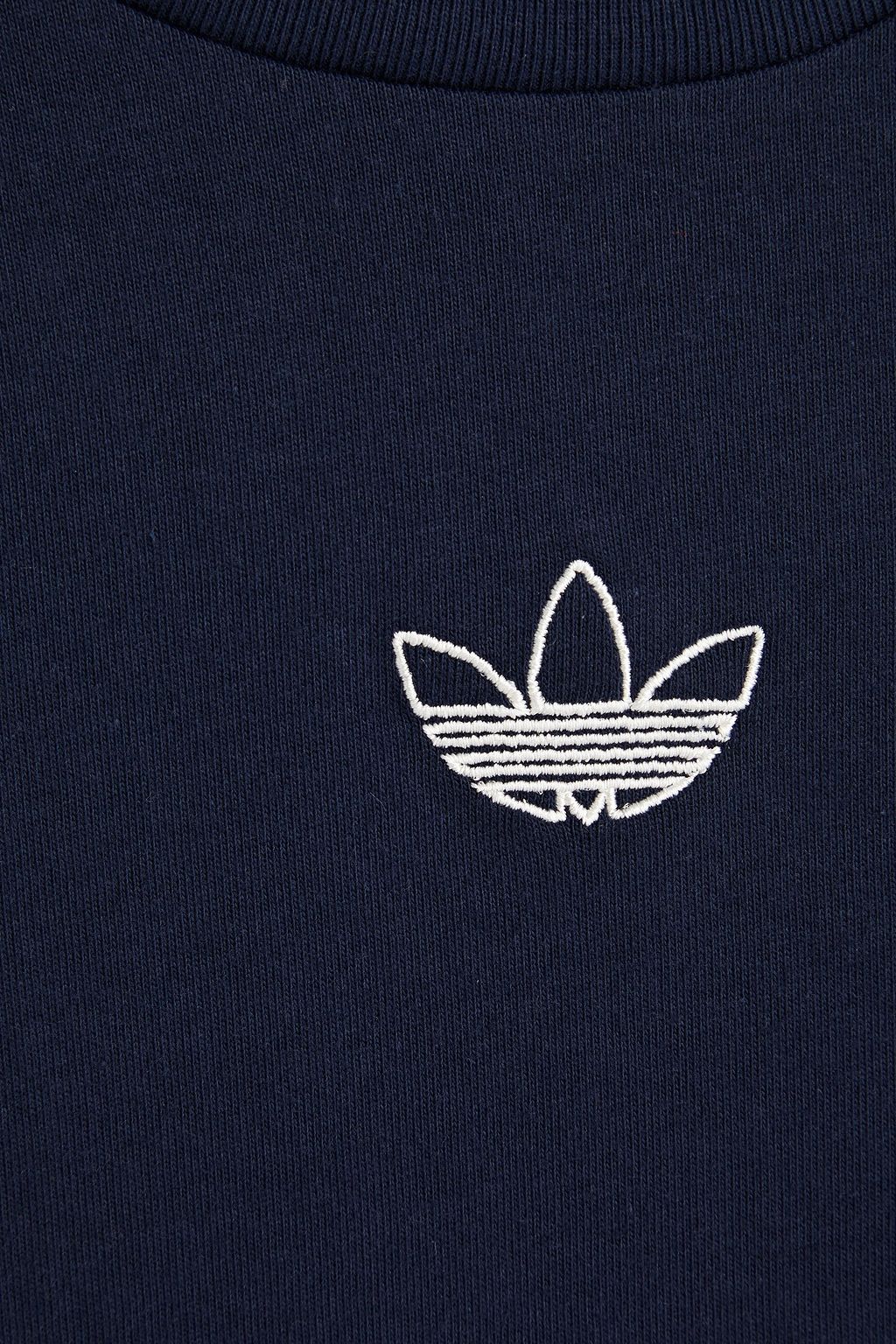 ADIDAS ORIGINALS Striped cotton-jersey T-shirt