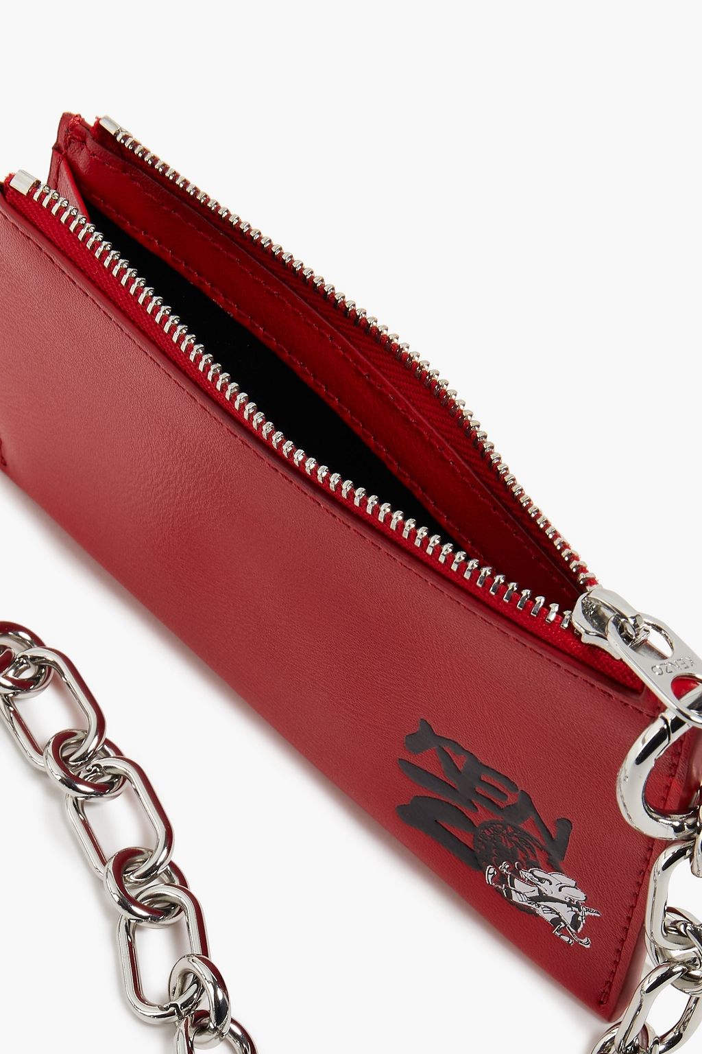 KENZO Printed leather cardholder