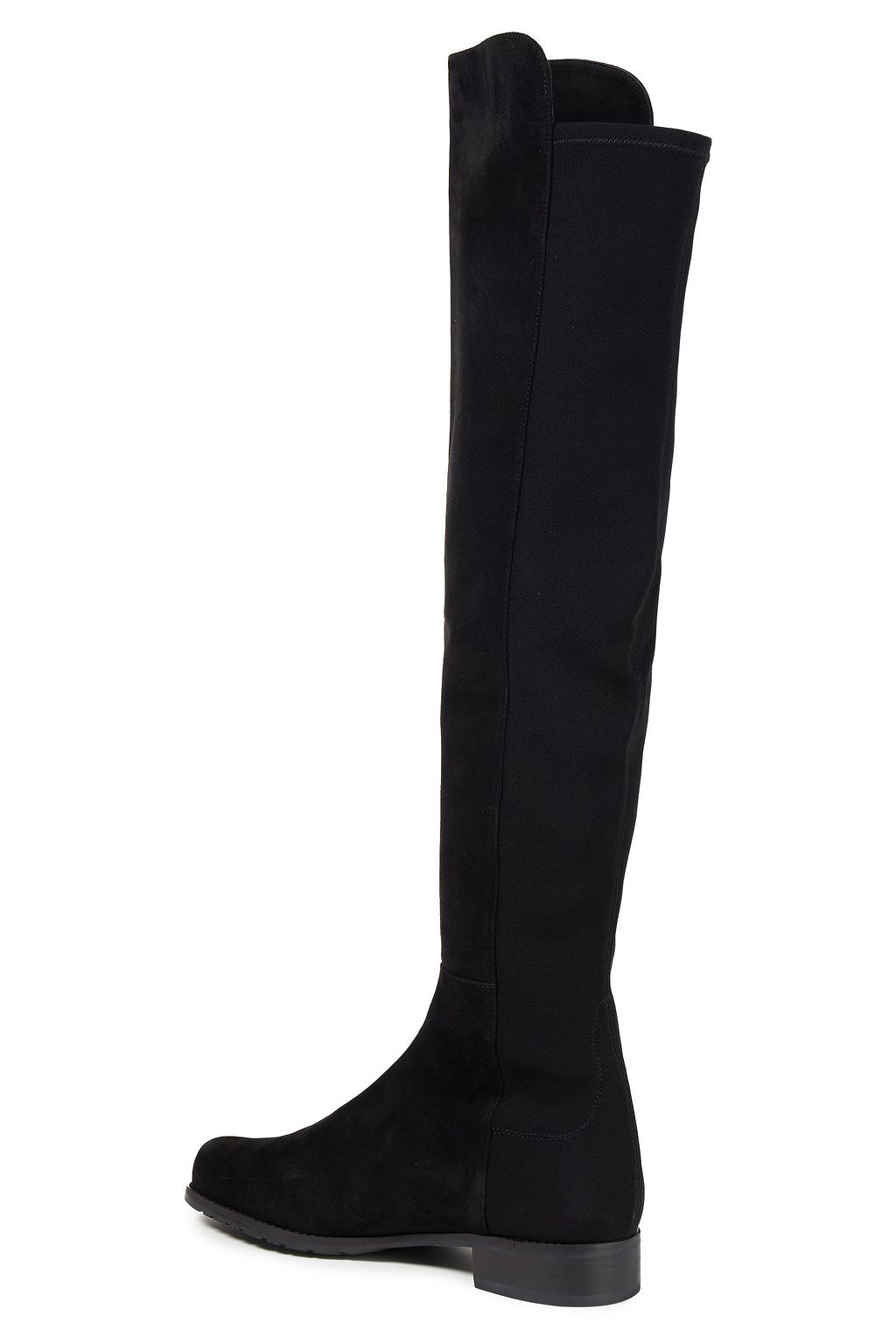 STUART WEITZMAN بوت بطول أعلى الركبة من الشامواه وميكرو ستريتش