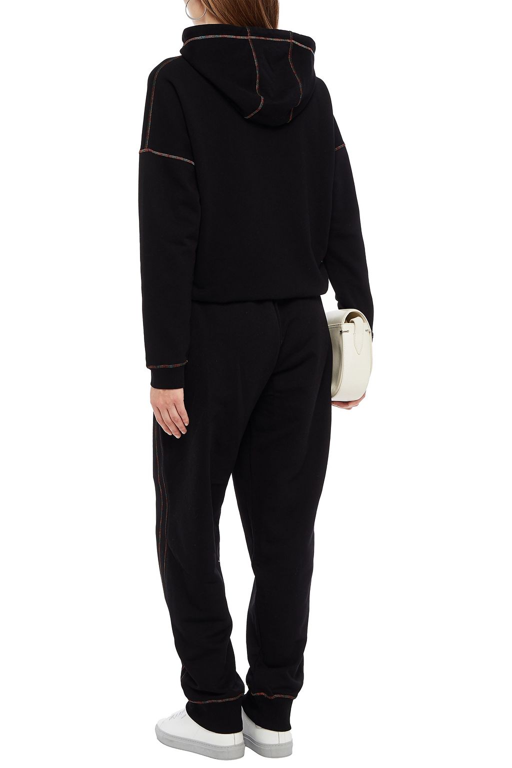 M MISSONI Crochet-knit and French cotton-terry hoodie