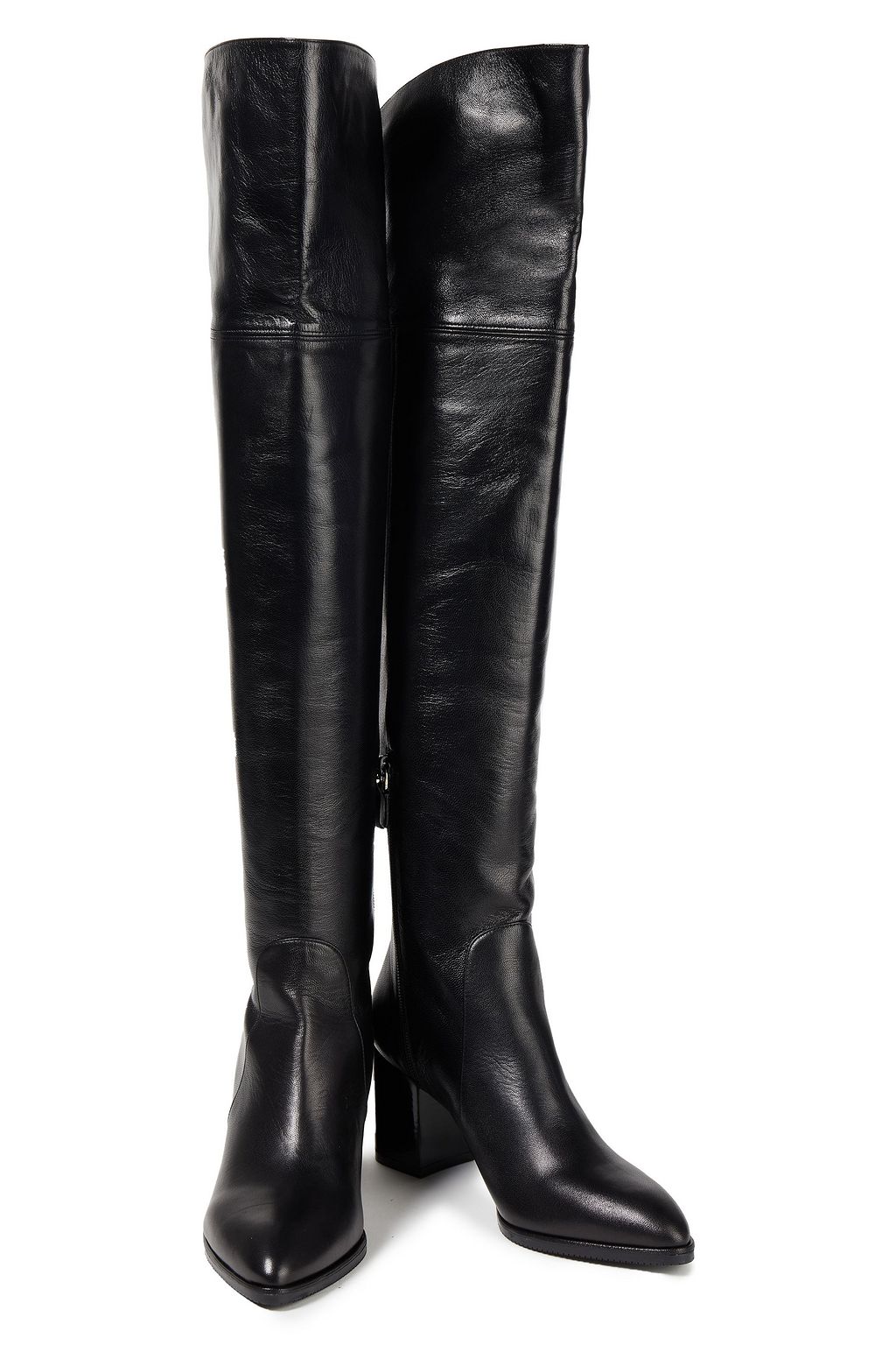 STUART WEITZMAN Raylene crinkled-leather boots