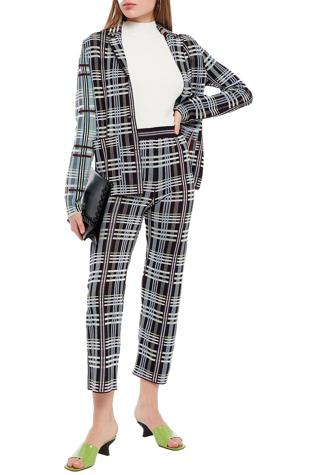 M MISSONI Cropped knitted straight-leg pants