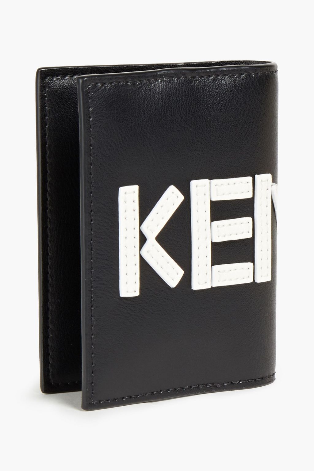 KENZO Logo-appliquéd leather cardholder