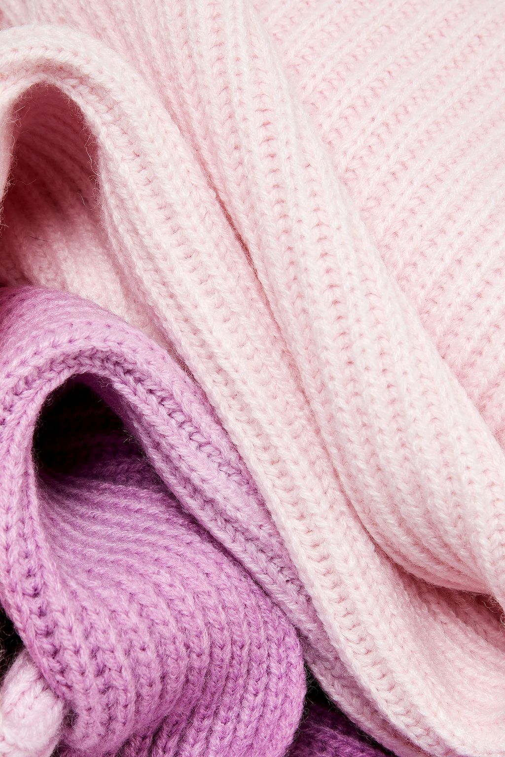 KATE SPADE NEW YORK Dégradé ribbed-knit scarf