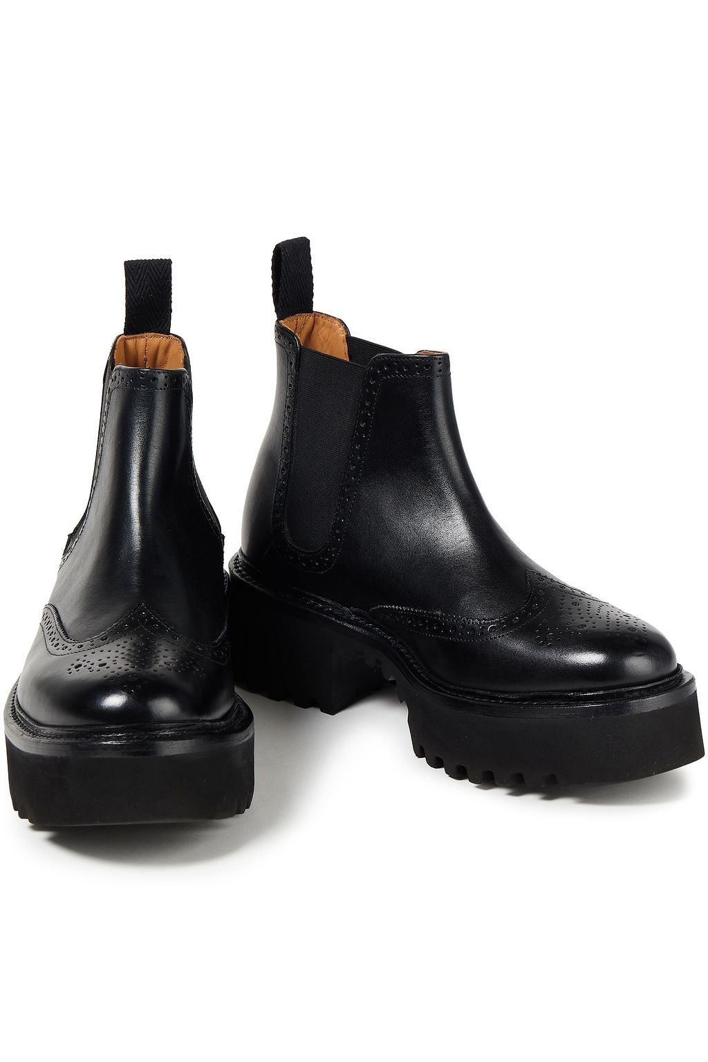 GRENSON Alissa パーフォレーション加工レザー アンクルブーツ | THE OUTNET (アウトネット)