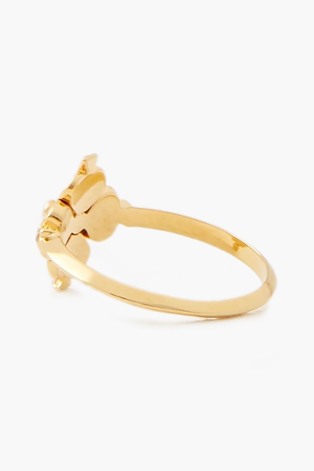 KATE SPADE NEW YORK Gold-tone crystal ring