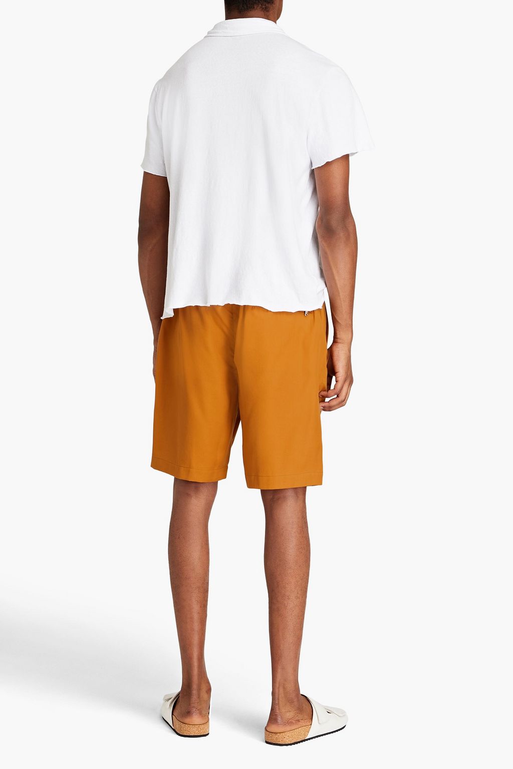JAMES PERSE Poloshirt aus einer gebürsteten Baumwollmischung
