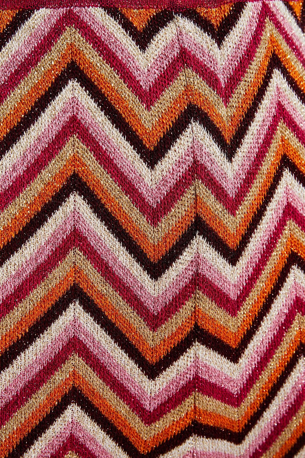 M MISSONI Metallic crochet-knit straight-leg pants