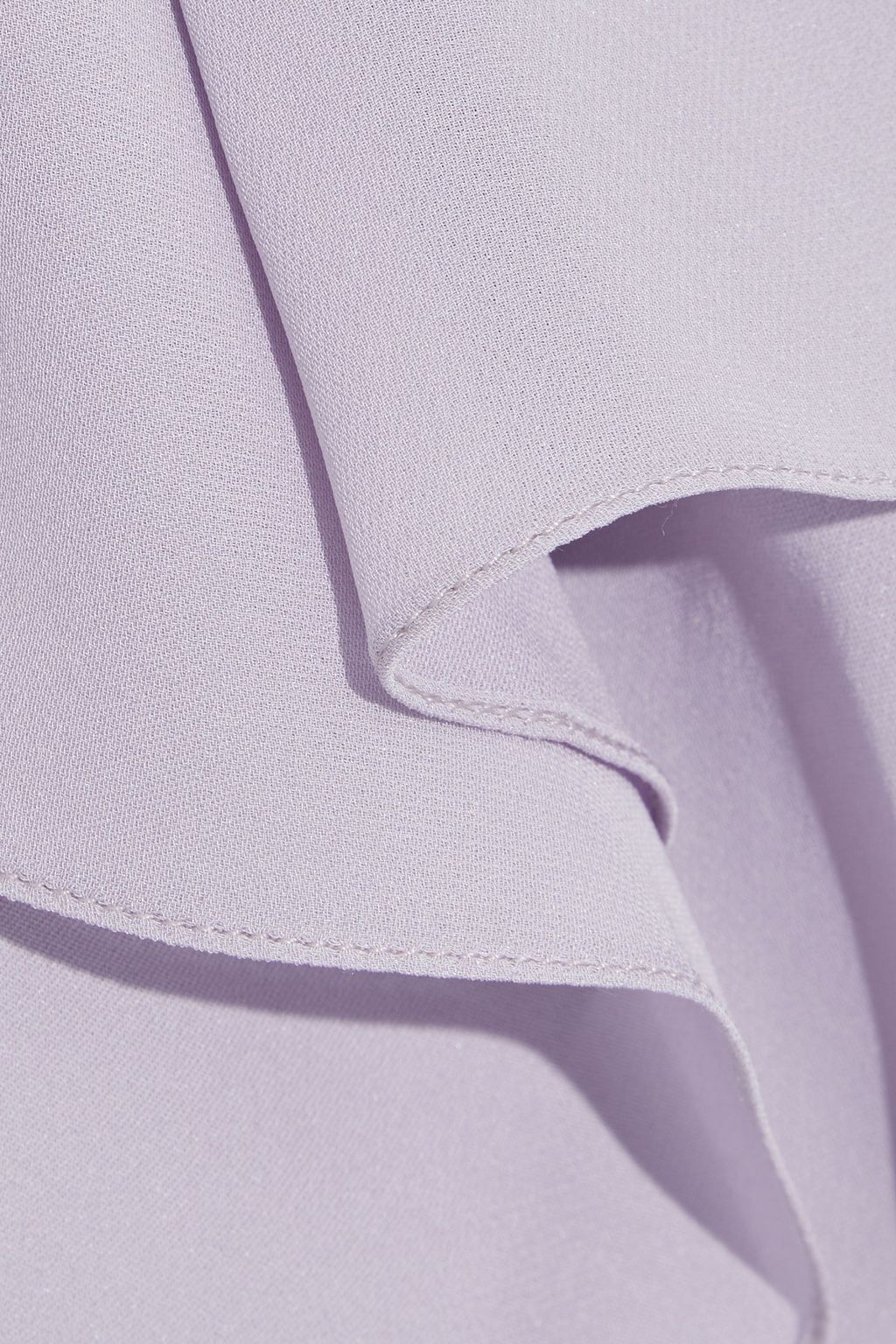ROLAND MOURET Zenna draped silk-chiffon top