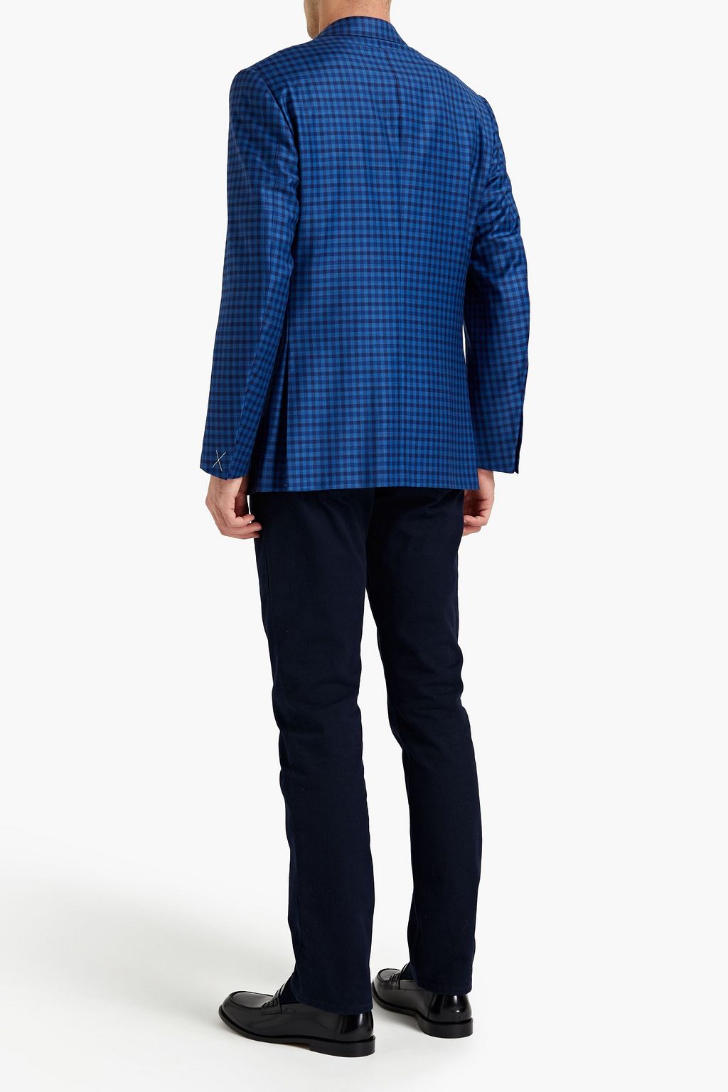 ZEGNA Checked wool-jacquard blazer