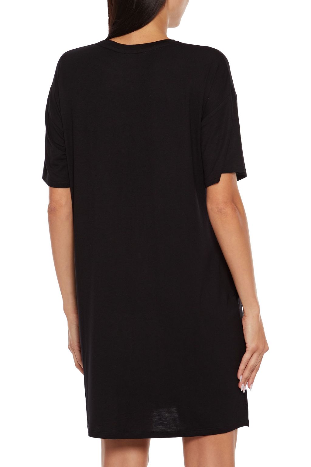 DKNY Printed stretch-jersey nightshirt