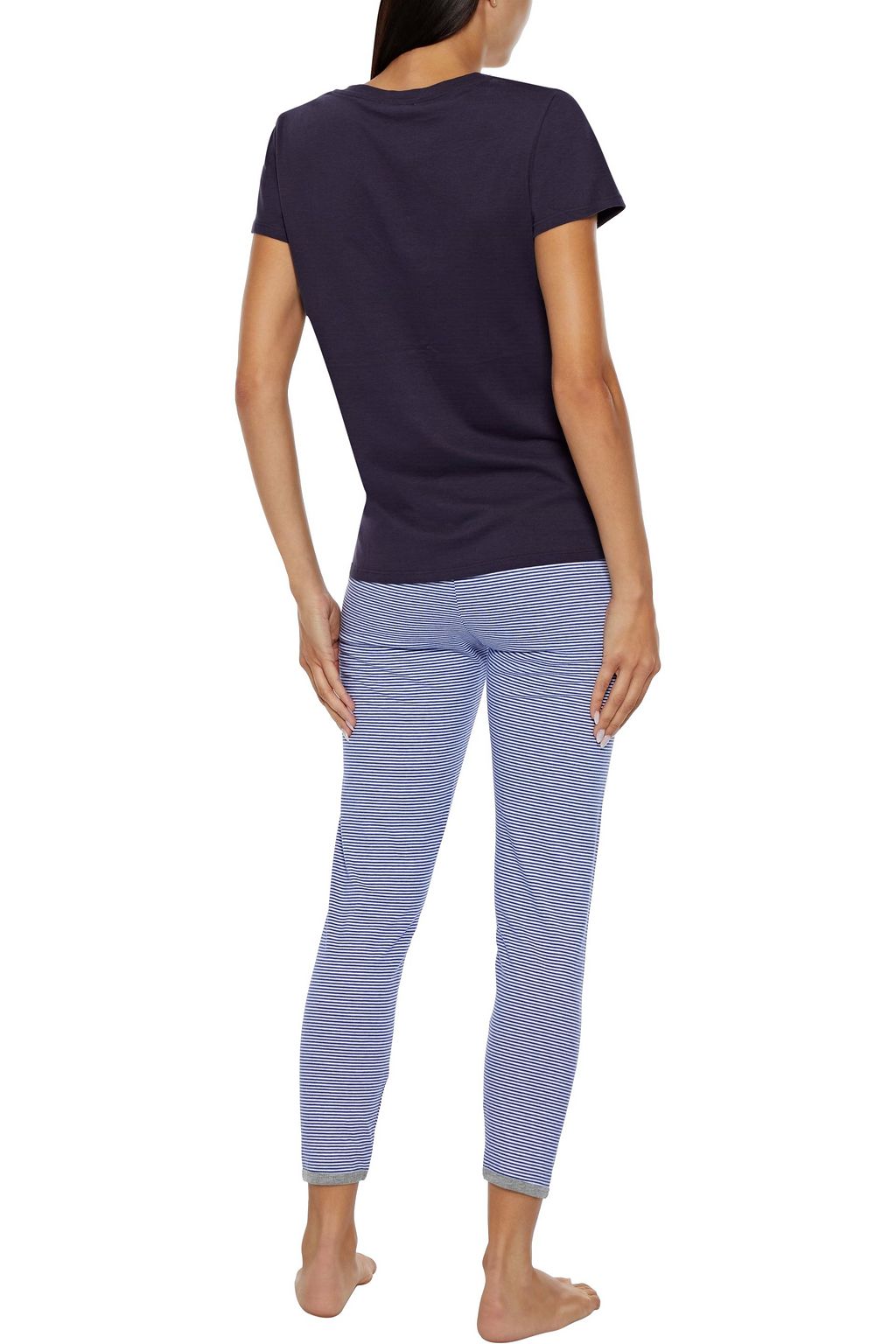 SLEEPY JONES Striped cottonjersey pajama pants THE