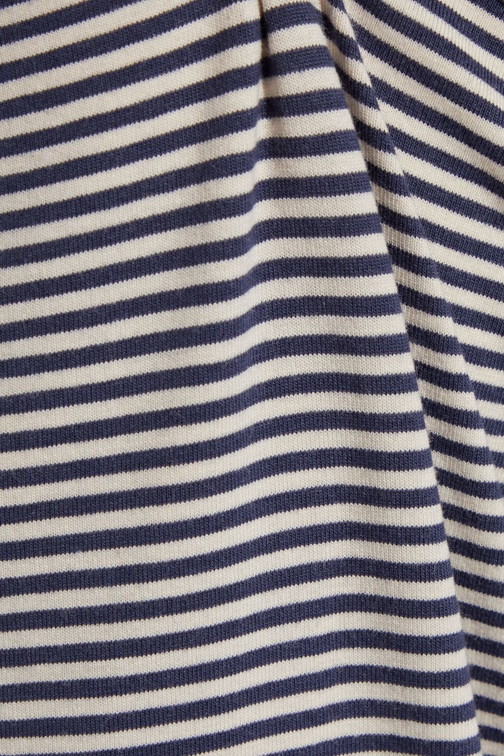 NATURAL COMFORTS Striped organic stretch-cotton jersey pajama pants