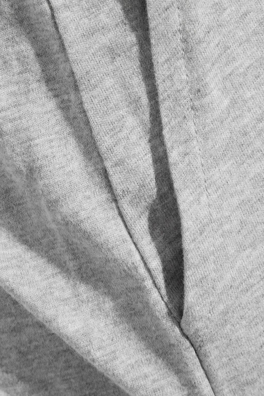 NATURAL COMFORTS Mélange organic cotton-jersey pajama shorts