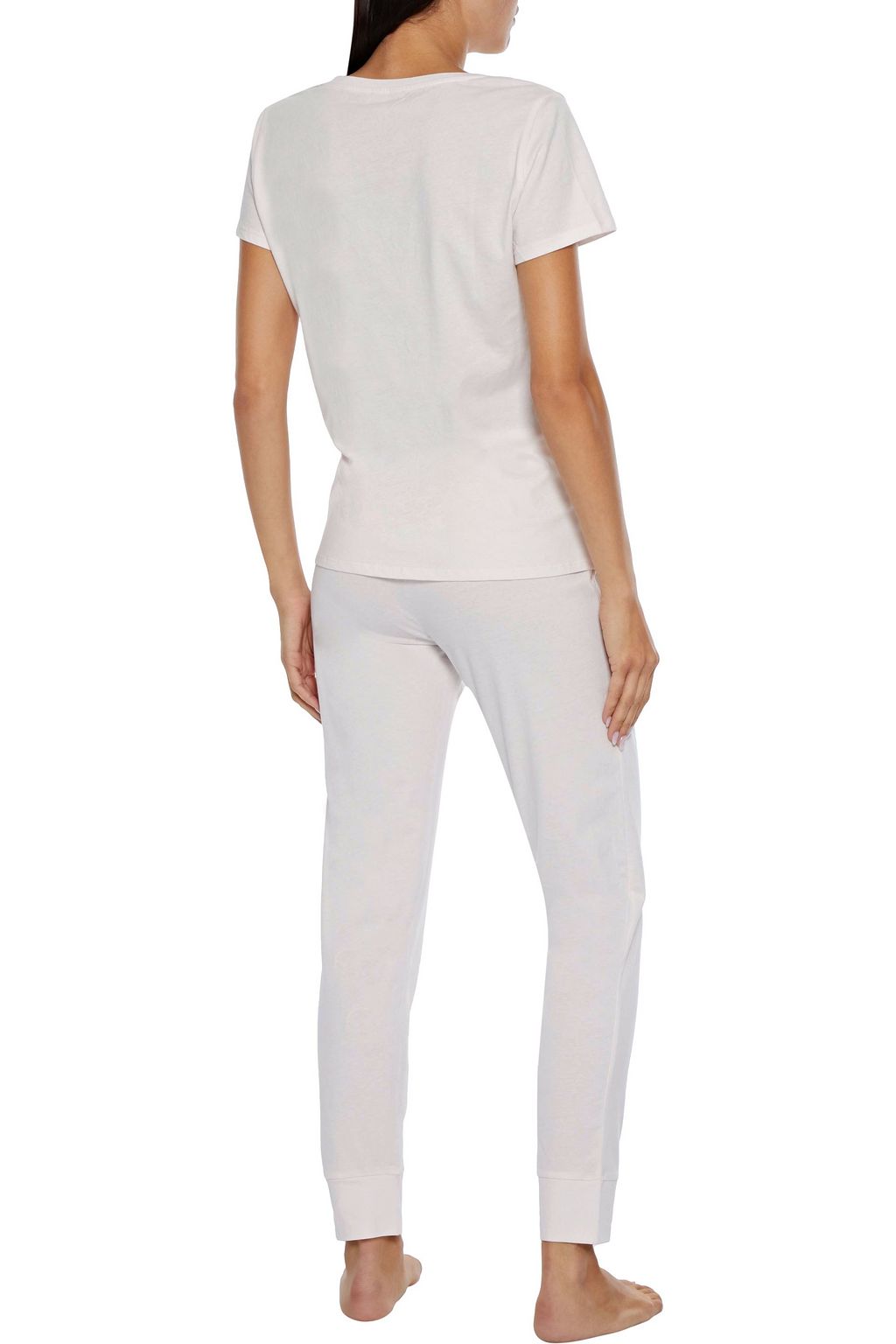 NATURAL COMFORTS Organic cotton-jersey pajama pants