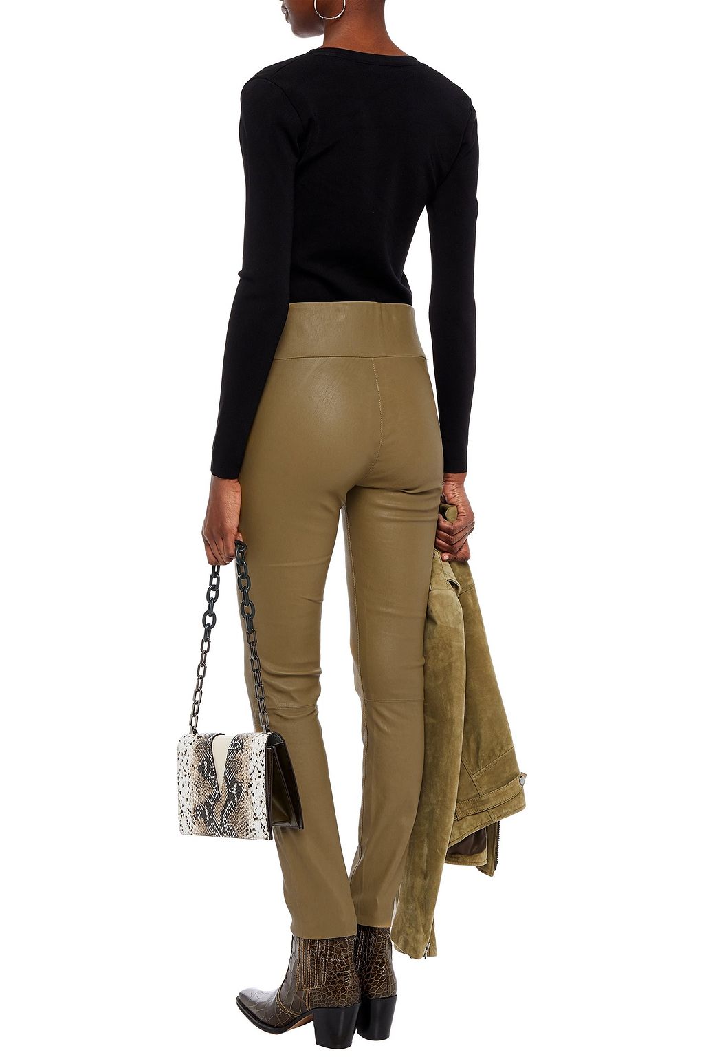 SPRWMN Stretch-leather leggings