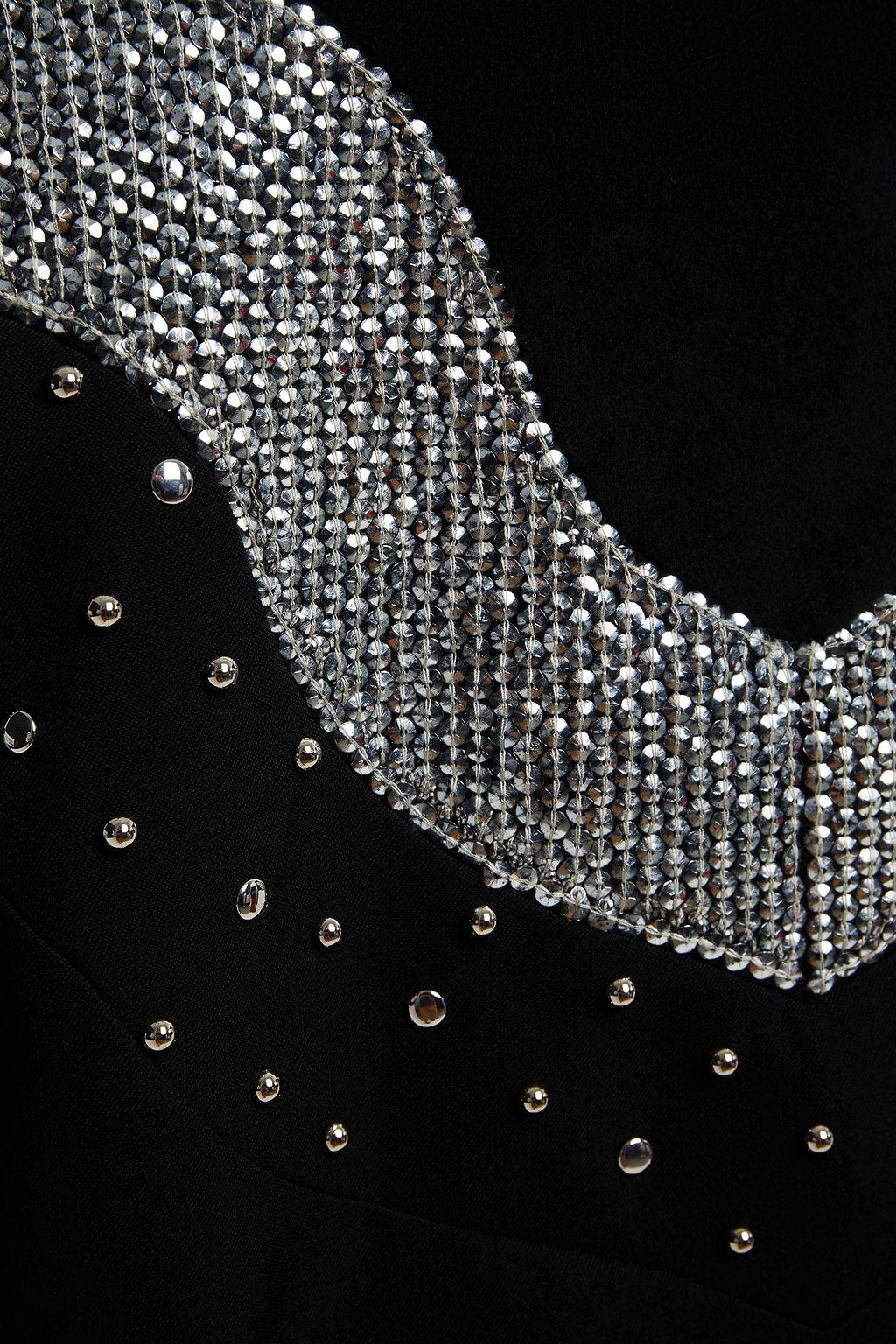 ISABEL MARANT Valia embellished felt and twill top