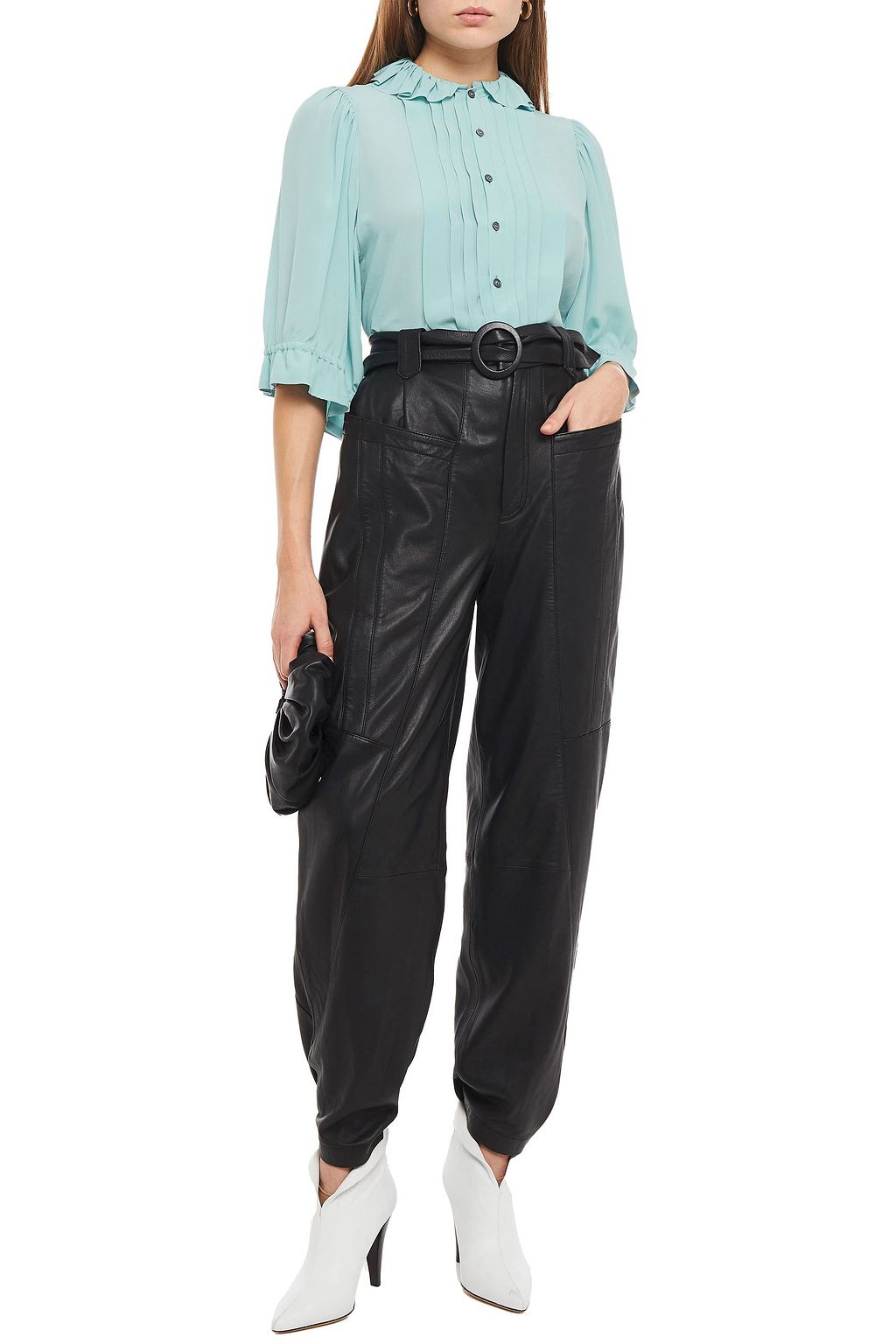 ISABEL MARANT Keneth Bluse aus Crêpe de Chine aus Seide mit Rüschen